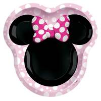 Minnie Mouse Forever Shaped Paper Plates (23 x 20 cm) - PK 8