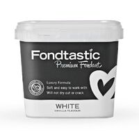 Fondtastic Premium Fondant - White 1kg - GST FREE