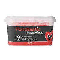 Fondtastic Premium Fondant - Red 250g - GST FREE