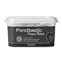 Fondtastic Premium Fondant - Black 250g - GST FREE