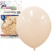 Balloon Macaron 30cm Peach - Pk 25