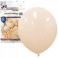 30cm Macaron Peach Latex Balloons - Pk 25