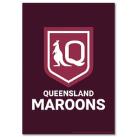 QLD Maroons State of Origin Poster (59x42cm)