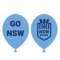NSW Blues State of Origin Latex Balloons (28cm) - PK 25
