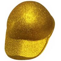 Gold Glitter Jockey Cap 