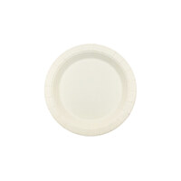 Bulk Plain White Round FSC Paper Plates (23cm) - Pk 100