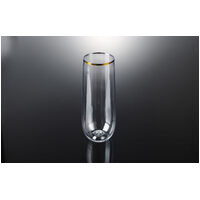 250ml Stemless Champagne Glass Gold Pk4