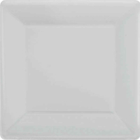 Silver Square Plates (17 cm) - Pk 20