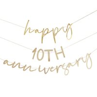 Customisable Gold Anniversary Bunting