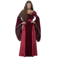 Deluxe Medieval Queen Costume, Red
