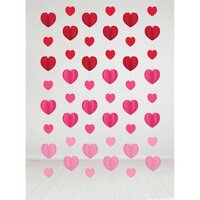 Hearts Hanging String Decorations (213 cm) - Pk 6