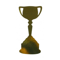 Gold Trophy Cup Cutouts (30 cm) - Pk 12