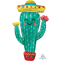 SuperShape XL Fiesta Cactus Balloon (63.5 x 78.7 cm)