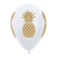 Tropical Pineapple Latex Balloons (30 cm) - Pk 25