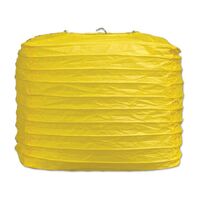 Yellow Square Paper Lanterns (20 cm) - Pk 2