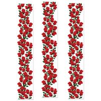 Roses Party Panels - Pk 3