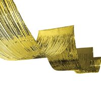 Gold Metallic Fringe Ceiling Curtain (50 x 490 cm)