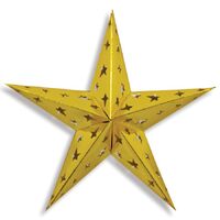 Red Dimensional Foil Stars (30.48 cm) - Pk 4