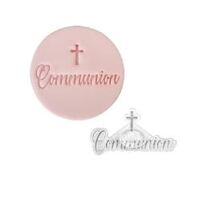 Communion with Cross Embossed Stamp