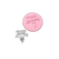 Happy Birthday Barbie Head Embossed Stamp