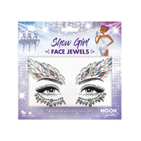 Moon Glitter Show Girl Silver Face Jewels