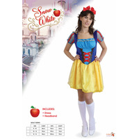 Womens Snow White Short Costume