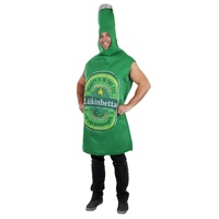 Adults Lukinbetta Green Beer Bottle Costume