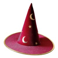 Kids Burgundy Velvet Magician's Hat