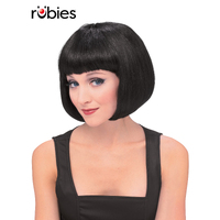 Black Fringed Bob Wig