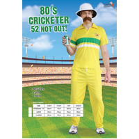 Adults 80s Oz Cricketer Costume - M