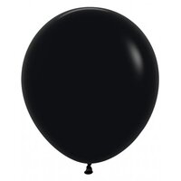 46cm Fashion Black Sempertex Balloons - Pk 25