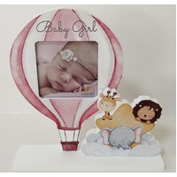 Baby Girl Balloon Photo Frame