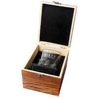 60th Birthday Scotch Glass & Coaster Gift Box