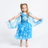 Kids Snowflake Frozen Dress Costume