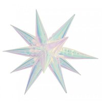 Iridescent Starburst Decrotex Foil AirShape (65cm)