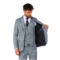 Adults 1920s Gangster Grey Suit Costume