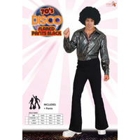 Adults Black Disco Bell Bottoms Costume