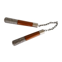 Silver & Brown Nunchucks Prop (65cm)