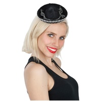 Mini Black Sombrero Fascinator