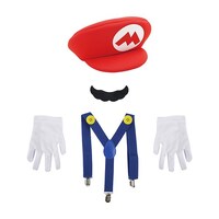 Adults Super Mario Dress-Up Accessories Kit (5pc)