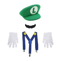 Adults Luigi Dress-Up Accessories Kit (5pc)