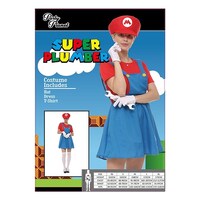 Womens Super Mario Dress Costume