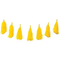 Yellow Tissue Tassel Garland (3M)