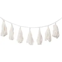 White Tissue Tassel Garland (3M)