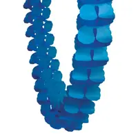 True Blue Paper Honeycomb Garland (4M)