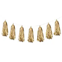 Gold Tissue Tassel Garland (3M)