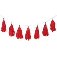 Apple Red Tissue Tassel Garland (3M)