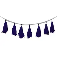 Navy Blue Tissue Tassel Garland (3M)