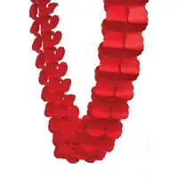 Apple Red Paper Honeycomb Garland (4M)