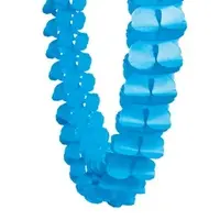 Electric Blue Paper Honeycomb Garland (4M)